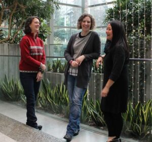 Photo of CRAB employees in a building lobby