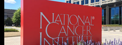 National Cancer Institute sign